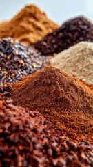 Rustic Dried Spices in Earthy Tones, Perfect for Culinary Creations and Natural Decor