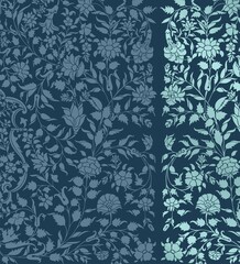 wedding card design, traditional paisley floral pattern , royal India	