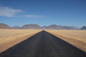 road, nature, landscape, travel, desert, sky, asphalt, highway, mountains, sand, d