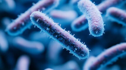 Fototapeta premium Bioengineered Microorganisms Under Microscope