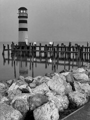 lighthouse on the shore