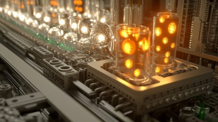 Real-time Bioinformatics Data Analysis Concept Illustration