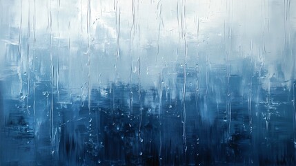 Obraz premium Abstract Blue Rain Background Texture