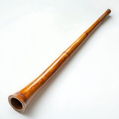 Naklejka premium A didgeridoo on a white background.