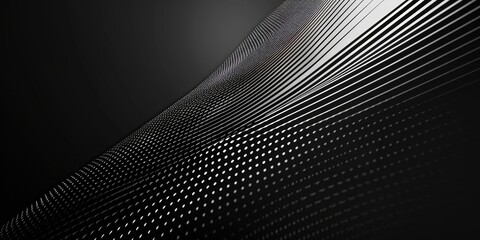 Elegant Black Lights. Cool Graphic Halftone Layout with Minimal Colors