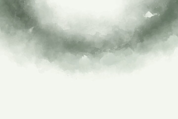 Abstract green watercolor background. Neutral light green watercolor textured backdrop with space for text. Texture for presentations, posters, ads banner, social media, cover design.