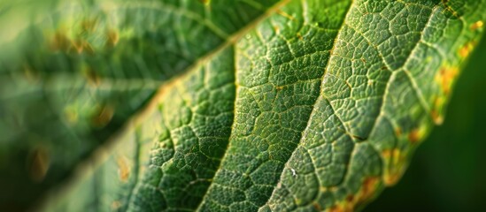Sugar Apple Leaf Closeup Sanp