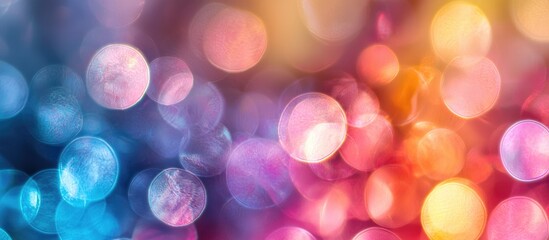 Abstract Colorful Defocused Circular Facula