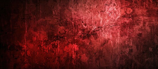 Fototapeta premium Dark Red Color With A Brink Spot Of A Concrete Wall Background Wallpaper Banner Template Cover Website Headline News Report