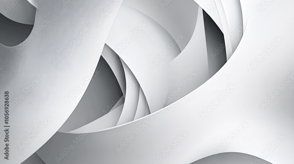 Aufkleber abstract background featuring geometric shapes in white and gray tones illustration