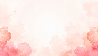 Obraz premium Abstract watercolor background with soft pink hues and copy space