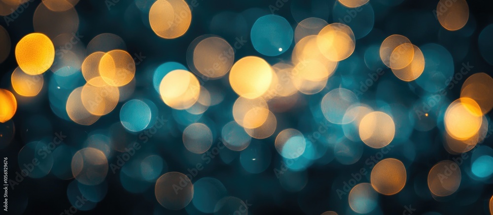 Aufkleber blur bokeh of light on black background