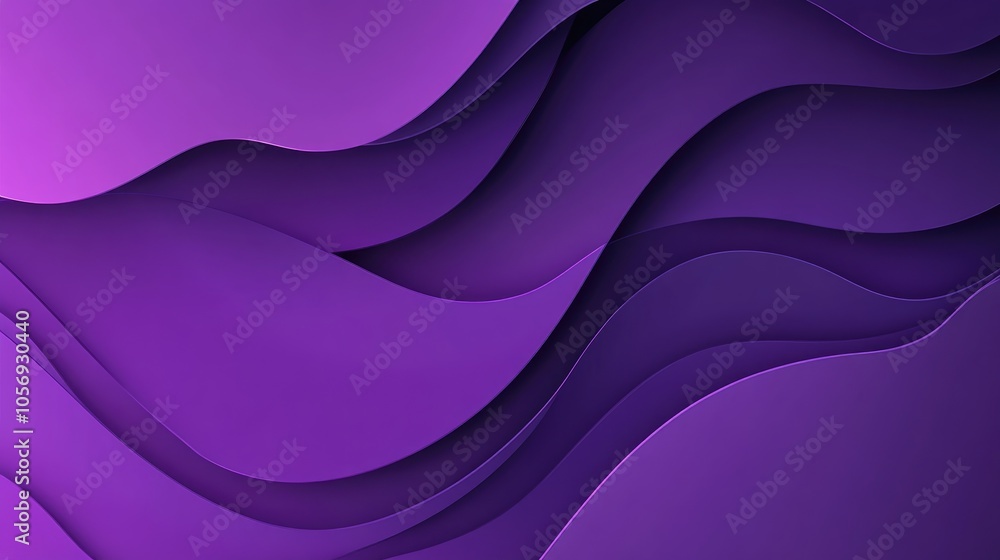 Poster banner featuring a smooth gradient background in violet hues