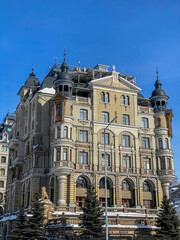 Obraz premium Facade of the building in the center of Kazan, Russia