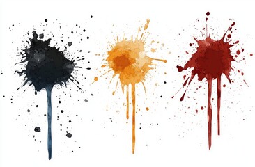 Colorful Paint Splatter Design