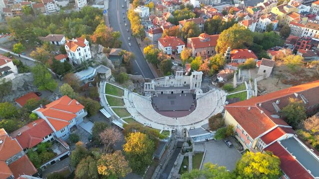Magical Dawn in Plovdiv, Bulgaria: Exploring the City and its Ancient Roman Theater