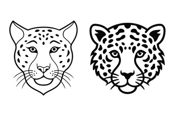 Vintage Tiger and Leopard Print Pattern Set – Hand-Drawn Safari Skin Illustrations