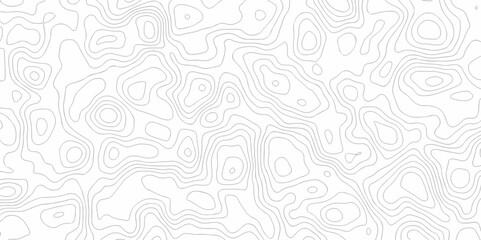 White wave lines abstract background design The stylized height of the topographic map contour in lines and contours isolated on transparent. Black and white topography contour lines map isolated. 