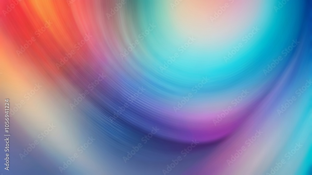 Poster vibrant, abstract swirl of colors with a smooth gradient and blurred effect.