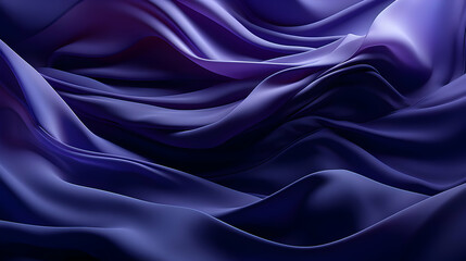 Obraz premium Abstract 3D Background with Purple and Blue Wavy Shapes