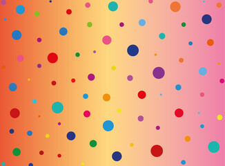 colorful background with dots