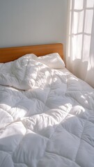 Cozy soft quilt layers inviting warmth and comfort for a perfect restful night.