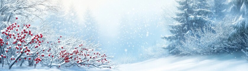 Enchanting Winter Wonderland: A Magical Snowy Landscape