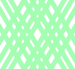 Mint Green Crisscross Pattern with Abstract Geometric Design