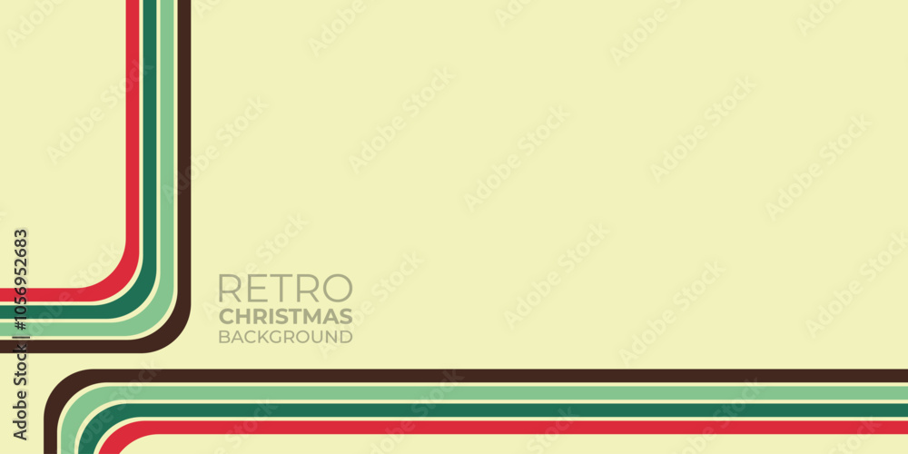 Poster christmas background with seamless pattern, christmas abstract background with retro color theme, ba