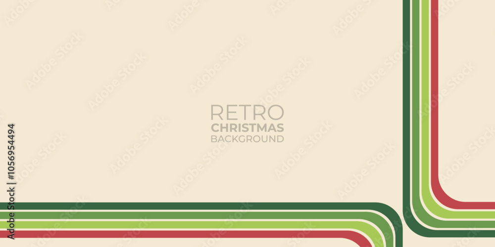 Poster christmas background with seamless pattern, christmas abstract background with retro color theme, ba