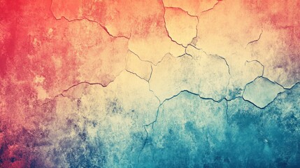Obraz premium Abstract cracked paint texture in faded colors, perfect for a vintage feel