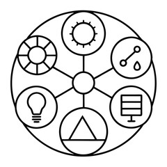Vector infographic label design with circle infographic template design and 4-5-6 options or steps. Can be used for process diagram, presentations, workflow