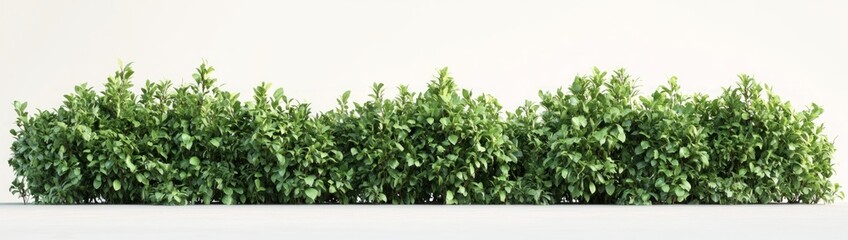 Fototapeta premium Green Lush Plants Border Design