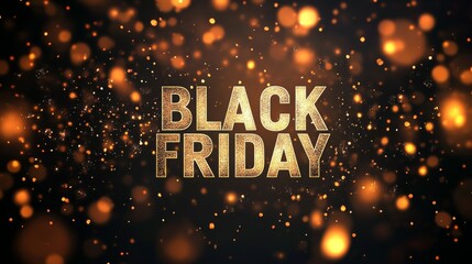 A Black Friday themed banner with the words "BLACK FRIDAY" written in the center