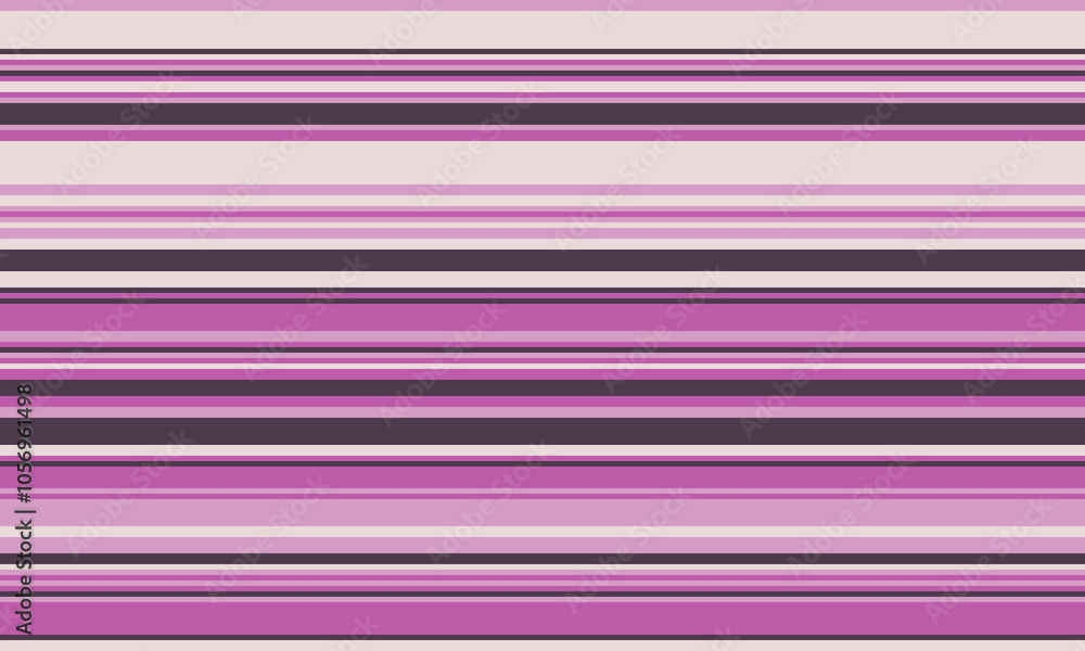 Aufkleber Geometric stripes seamless vector pattern with horizontal lines in varied colours, creating an abstract background. Ideal for textile design, wallpaper, or graphic prints.