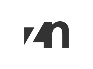 ZN creative geometric initial based modern and minimal logo. Letter z n trendy fonts.