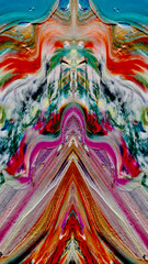 Abstract background art . Ethnic pattern. Mixtures of oil paint. Trendy hand painting canvas. Wall decor and Wall art prints Idea. 3D Texture. Art object