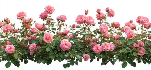 Stunning Pink Rose Garden Display