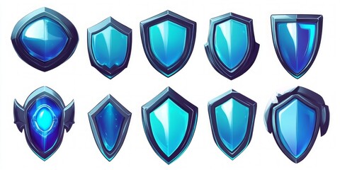 Cool Blue Shield Designs
