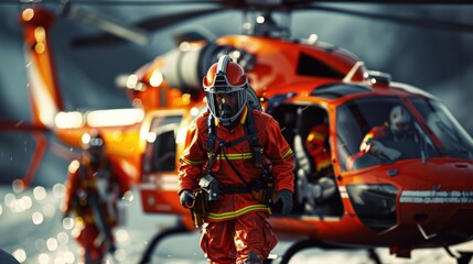 Showcase the heroism of emergency workers with lifelike models of firefighters and paramedics
