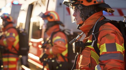 Showcase the importance of teamwork in emergency response with lifelike 3D models of coordinated efforts