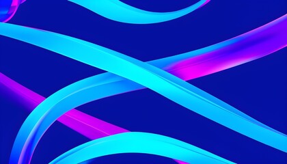Illustration of abstract minimalistic ribbon designs that rotate and change colors, creating a rhythm of anticipation