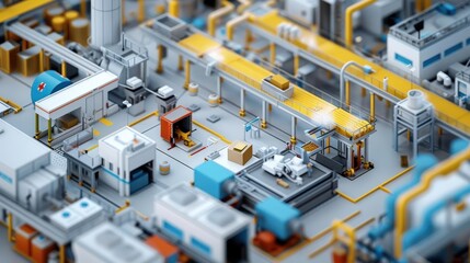 Fototapeta premium Visualize risk scenarios across different industries with lifelike illustrations, tailored to specific sectors such as finance, healthcare, or manufacturing