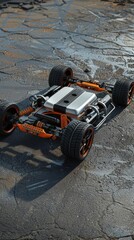 Visualize the advancements in electric vehicle technology with a captivating 3D model