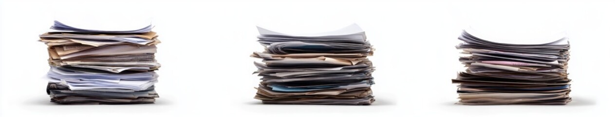 High Pile of Documents