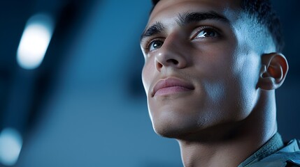 Soldier Holding Framed Photograph of Fallen Comrade