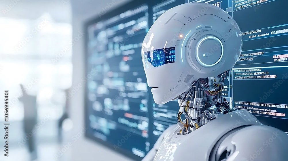 Poster exploring the future of robotics the role of advanced ai in shaping tomorrow's technology landscape
