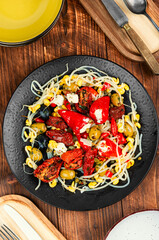 Spicy pickled vegetables salad.
