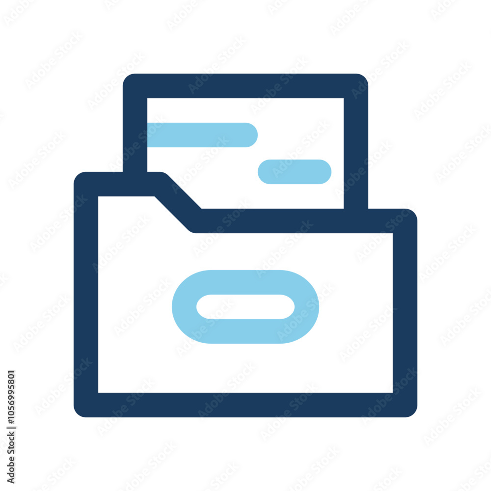 Poster document files icons color line. simple design office symbols, can be used for websites, ui and mobi