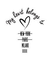 Slogan print design on plain base 